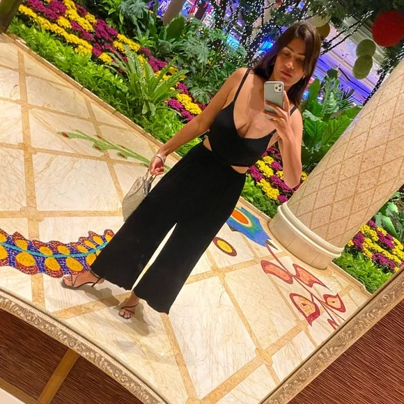 Bershka Pants Jumpsuits Cut Out Black Jumpsuit Poshmark